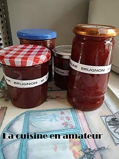 recette Confiture de brugnons et prunes sauvages