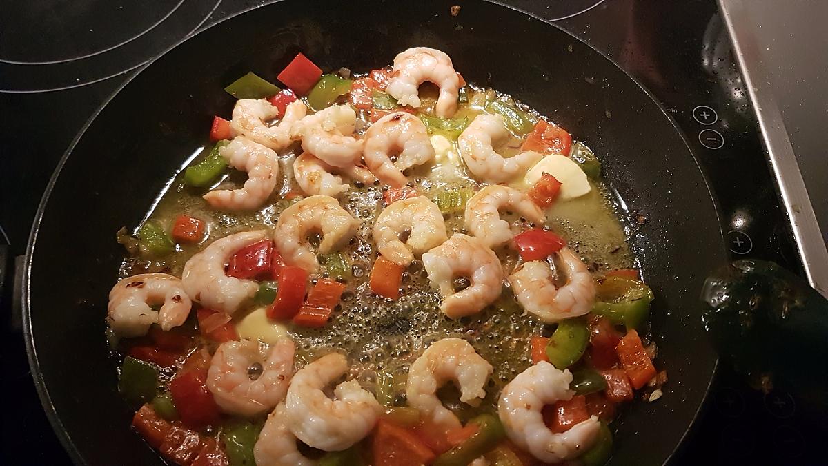 recette Curry de Crevettes Aux Poivrons et Lait de Coco