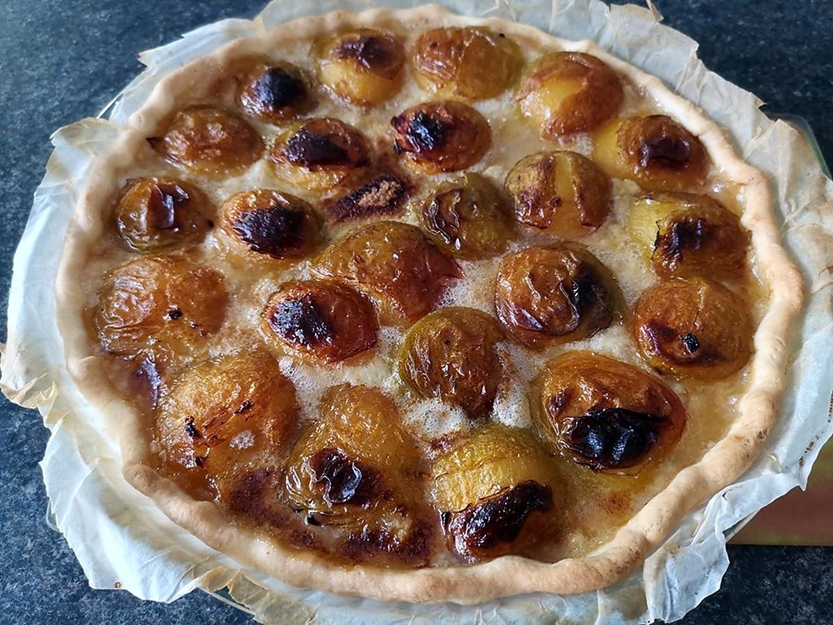 recette Tarte aux prunes jaunes