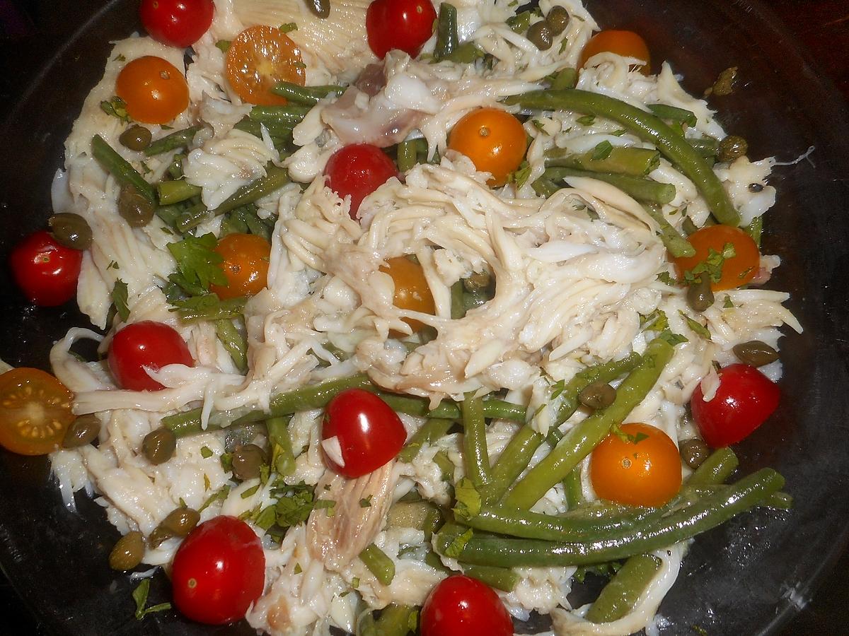 recette Salade de raie aux haricots vert