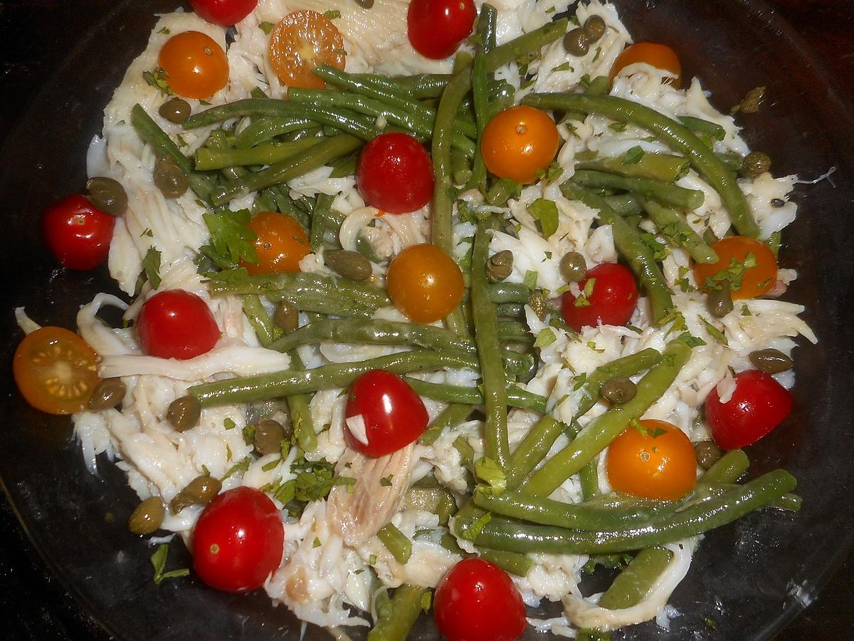 recette Salade de raie aux haricots vert