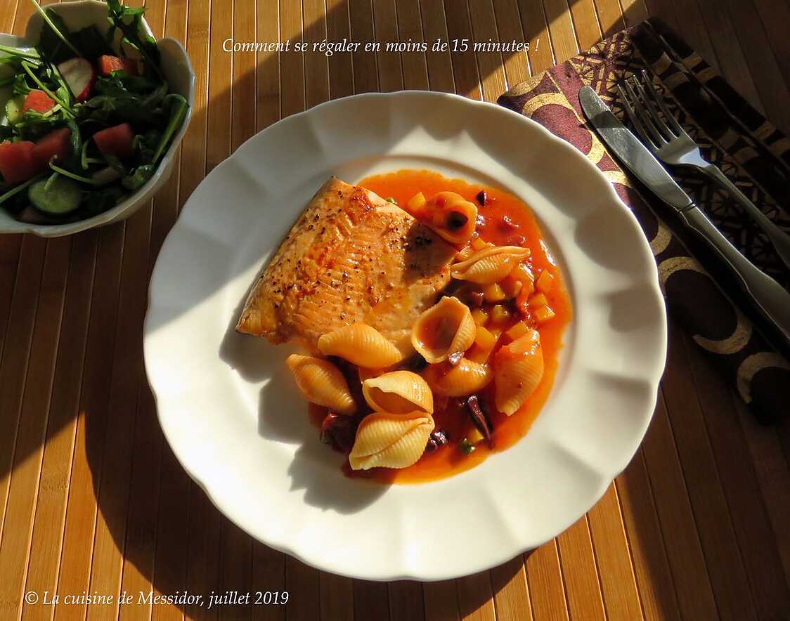 Recette de Filet de truite poêlé, sauce suave express