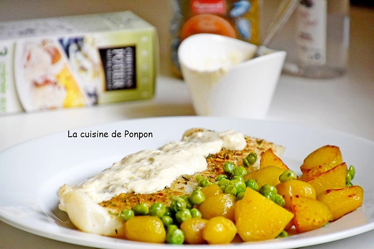 recette Filet de cabillaud cuit à basse température nappé de sauce aux poireaux Potier