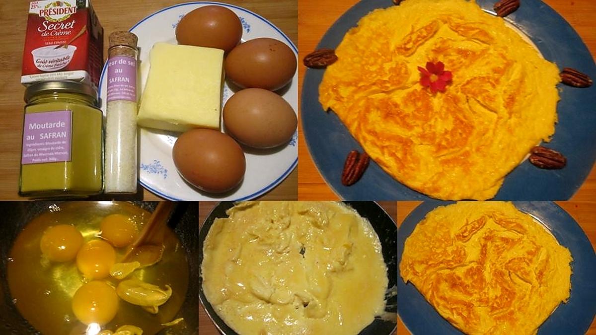 recette Omelette moutarde safrané.