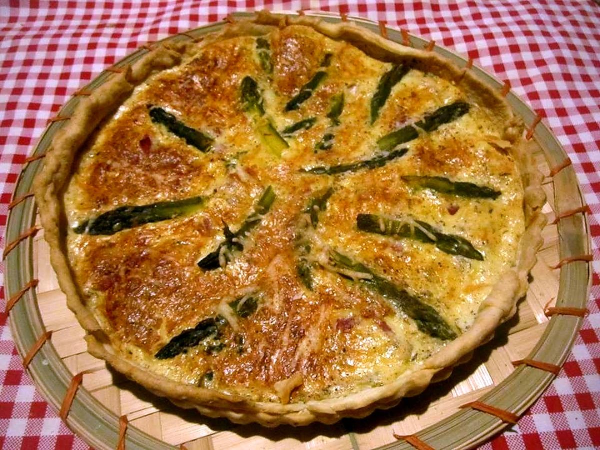 recette Tarte aux jambon.asperges.