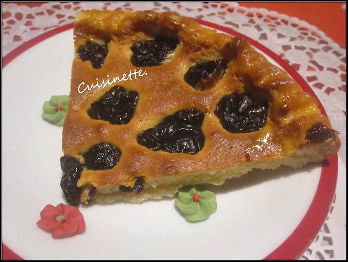 recette Tarte Amandine aux pruneaux.