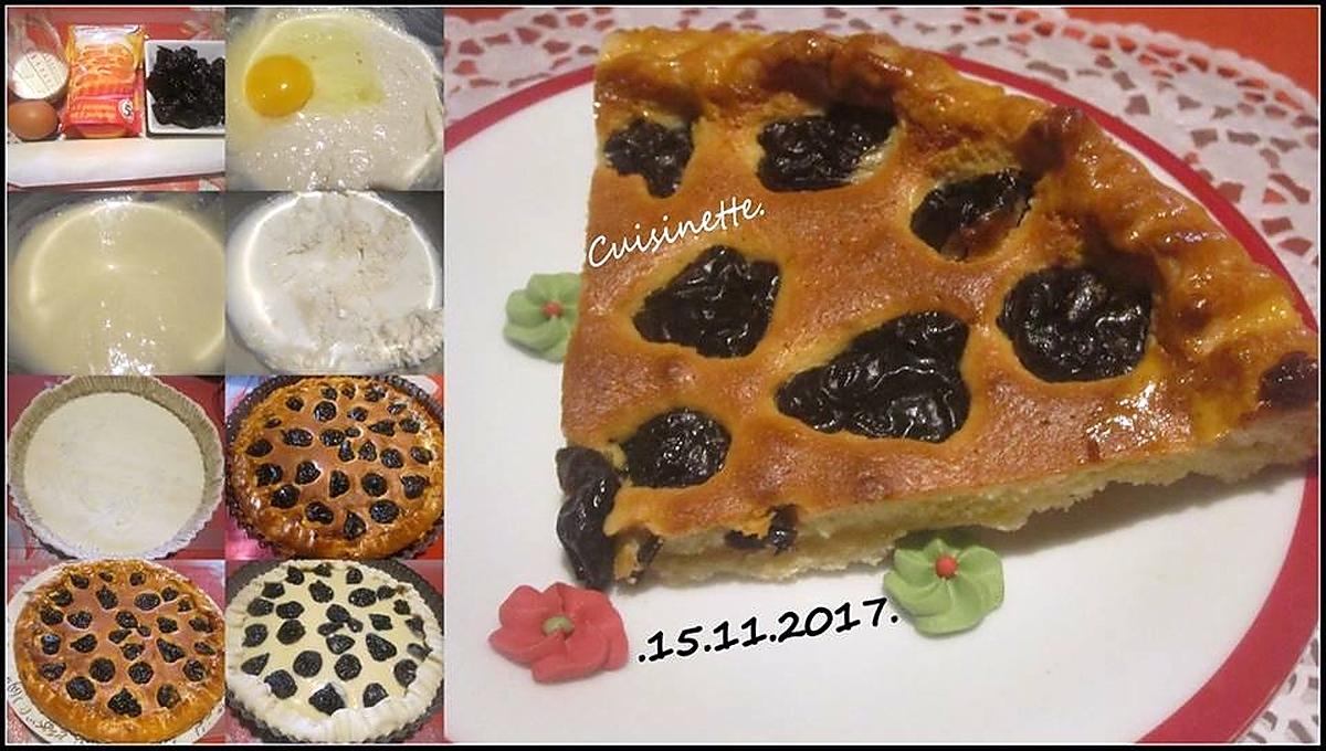 recette Tarte Amandine aux pruneaux.