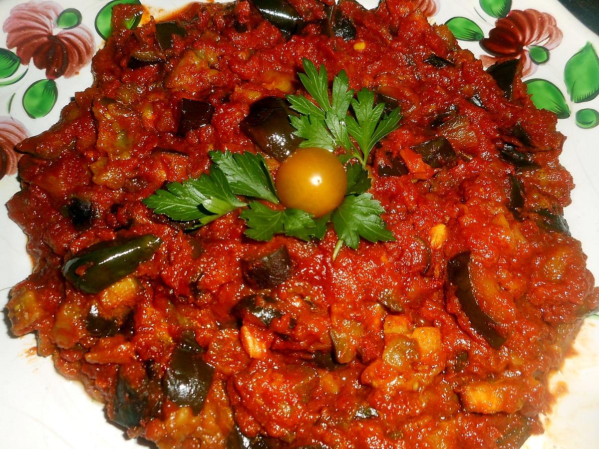 recette Aubergines à la marocaine (Zaalouk)