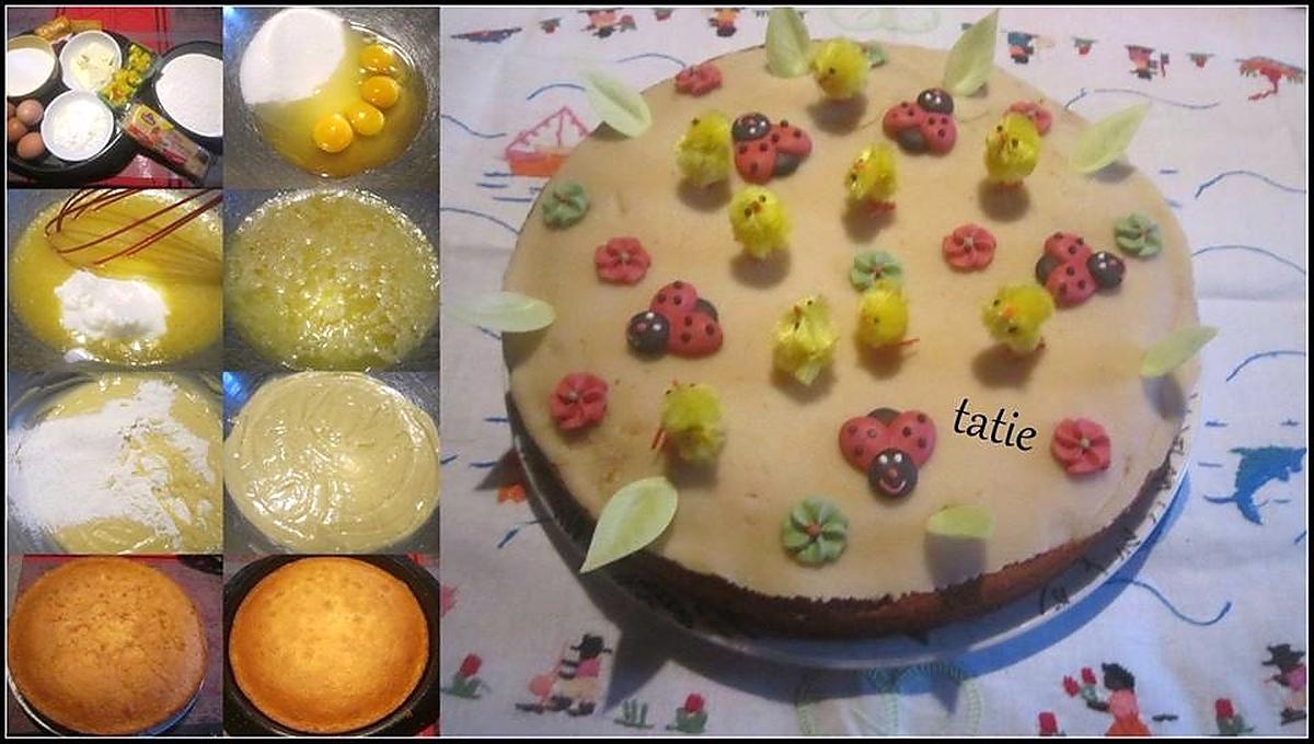 recette Gâteau mes amis aux pays fleuris.