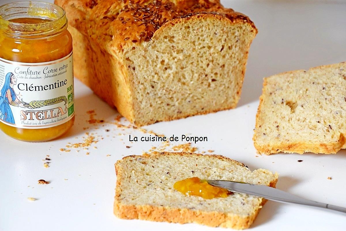 recette Pain au lait, aux graines de lin et linette, sans beurre