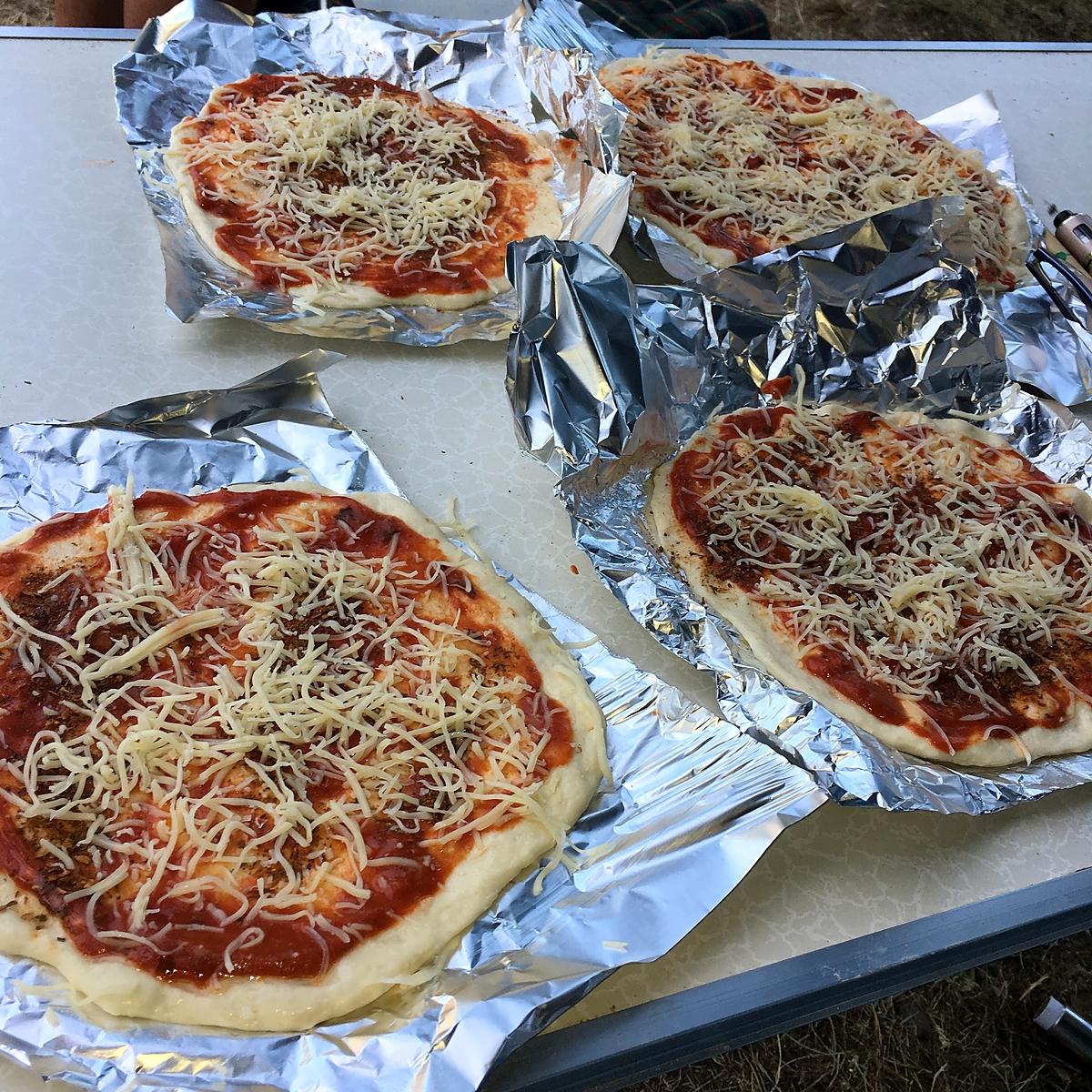 recette Pizza au feux de bois