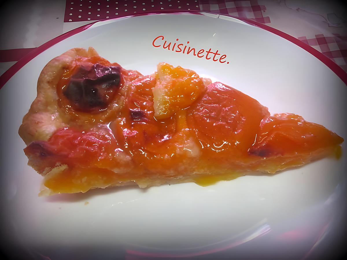 recette Tarte aux abricots frais.