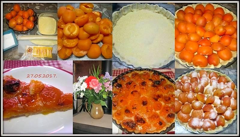 recette Tarte aux abricots frais.