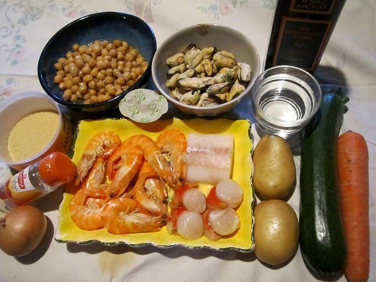 Couscous aux fruits mer et poisson. Couscous-aux-fruits-mer-et-poisson