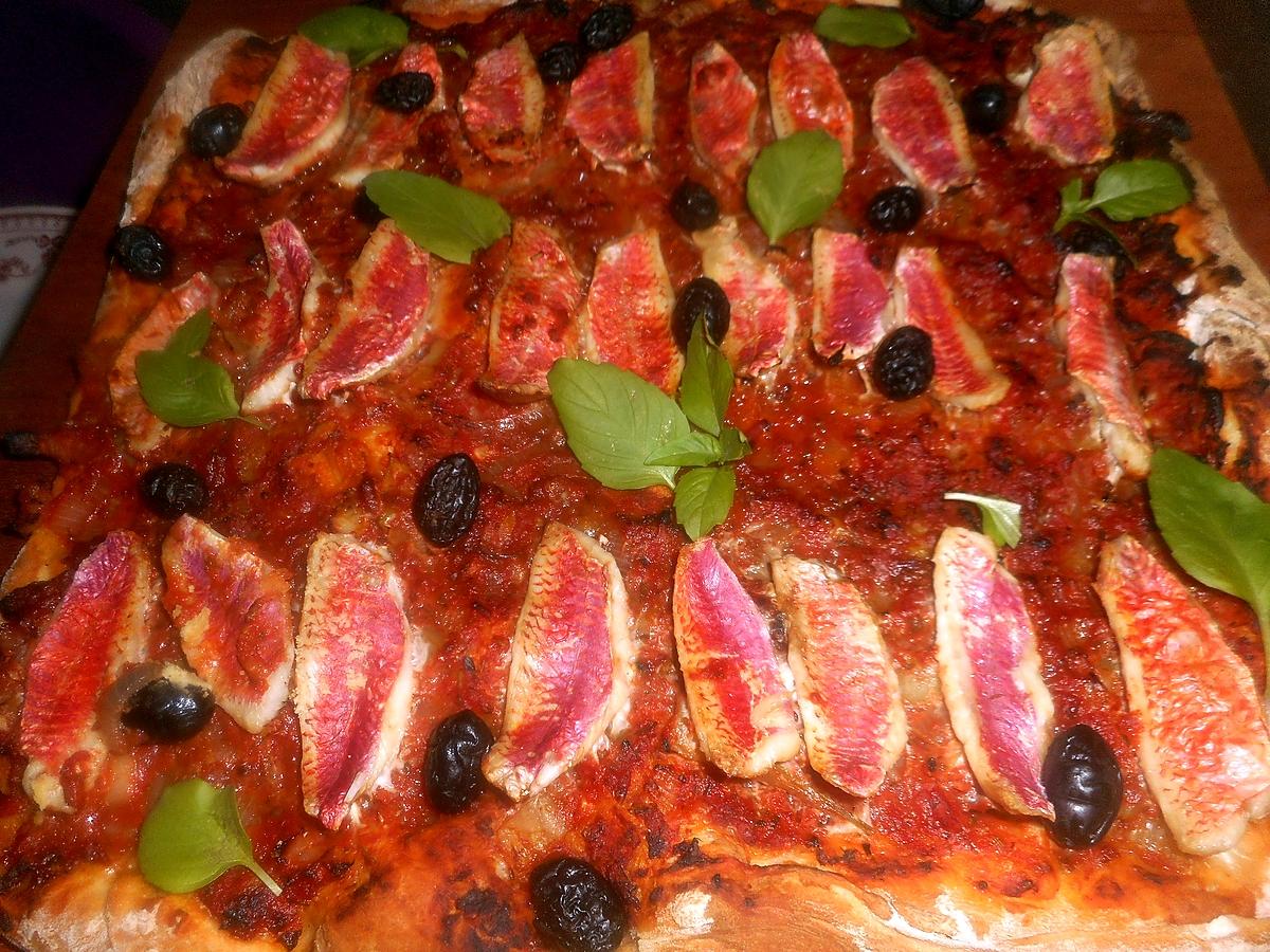 recette Pizza aux filets de rougets