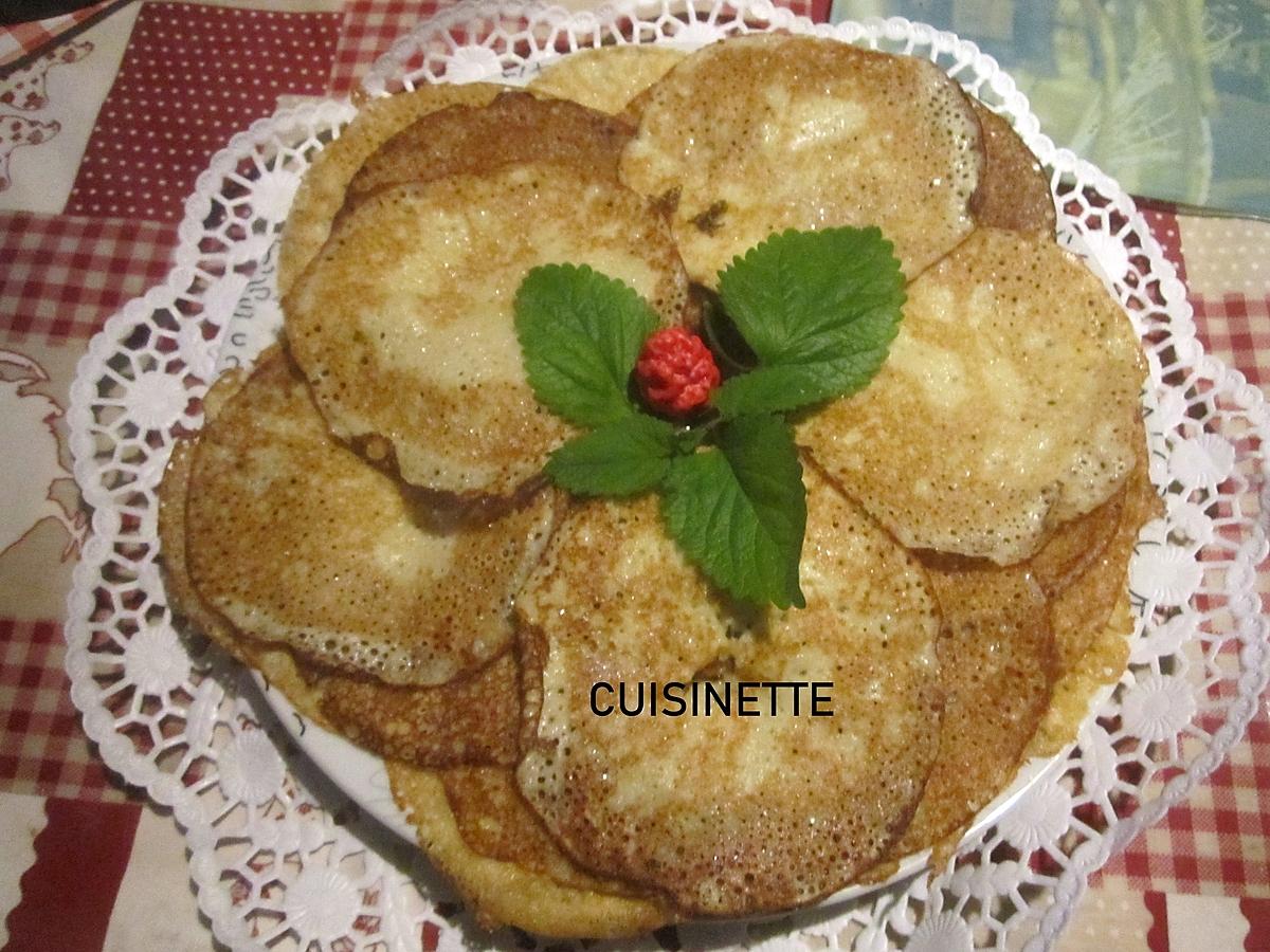 recette Petites crêpes a la noix de coco.