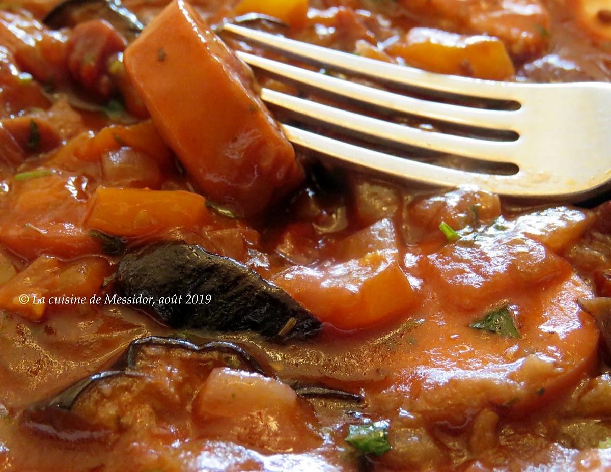 recette Ratatouille express aux saucisses italiennes +