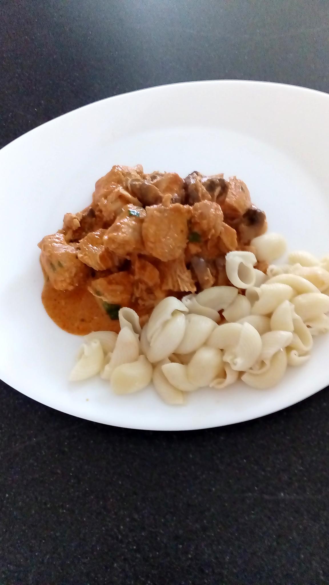 recette poulet stroganoff