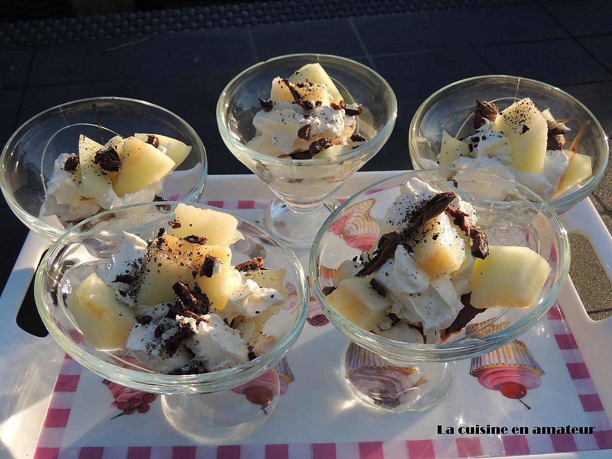 recette Verrine melon mascarpone