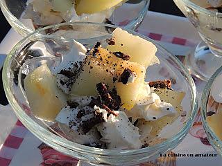 recette Verrine melon mascarpone