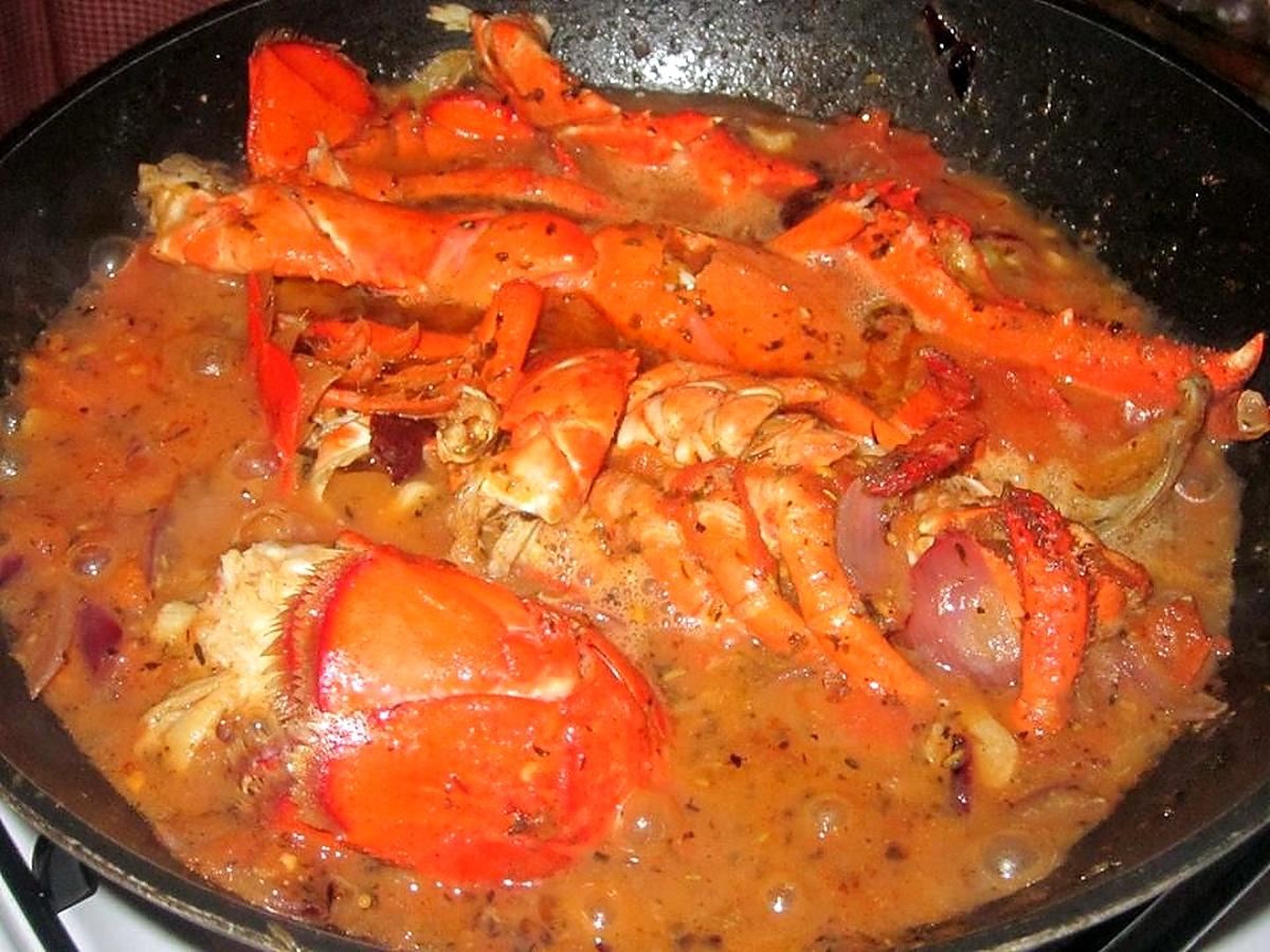 recette Homards à la créole.