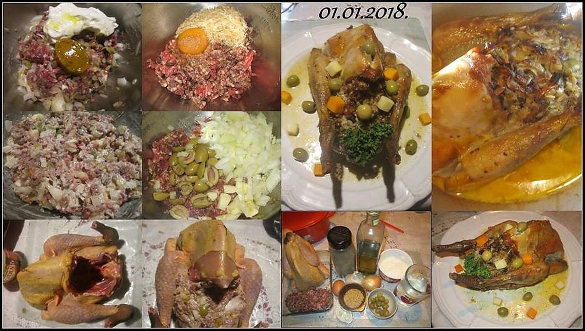 recette Pintade farcie .à ma façon.