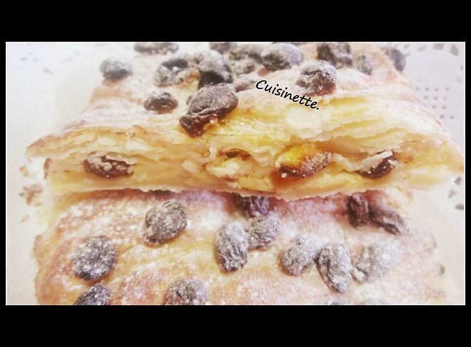 recette Strudel aux pommes et raisins.variante.