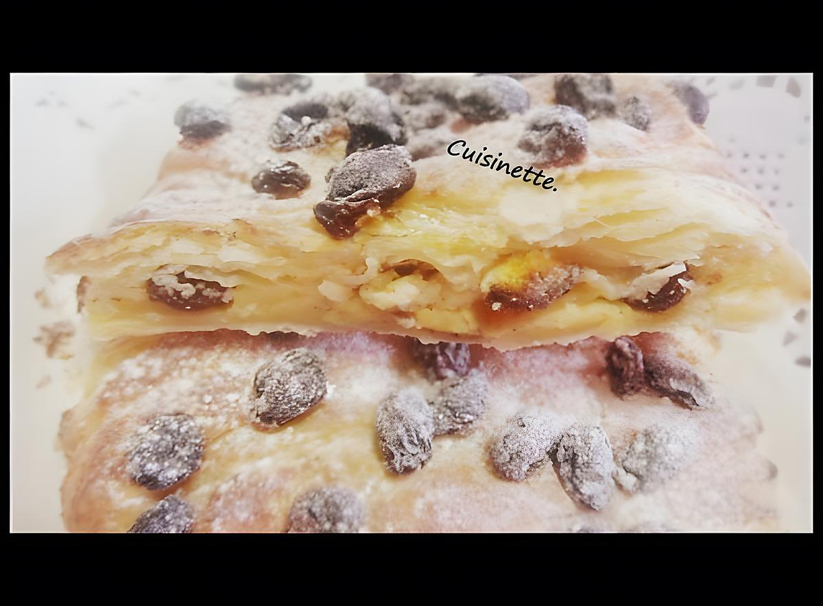 recette Strudel aux pommes et raisins.variante.