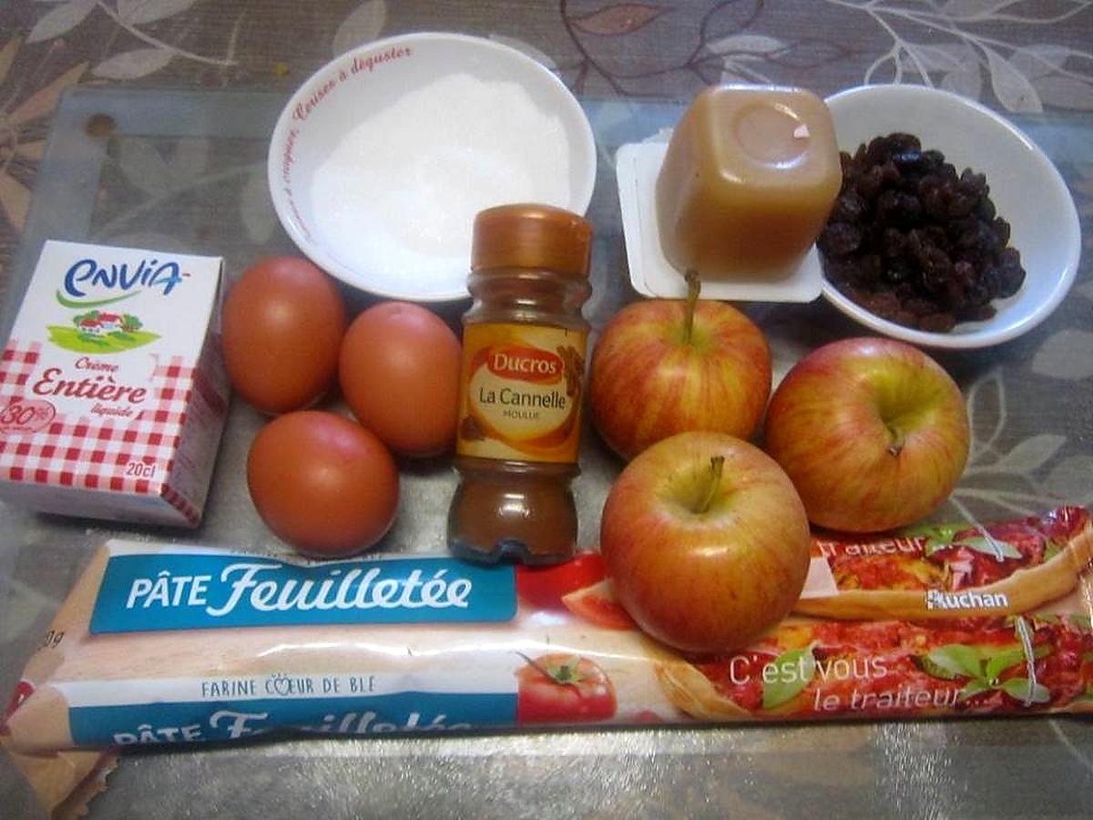recette Strudel aux pommes et raisins.variante.