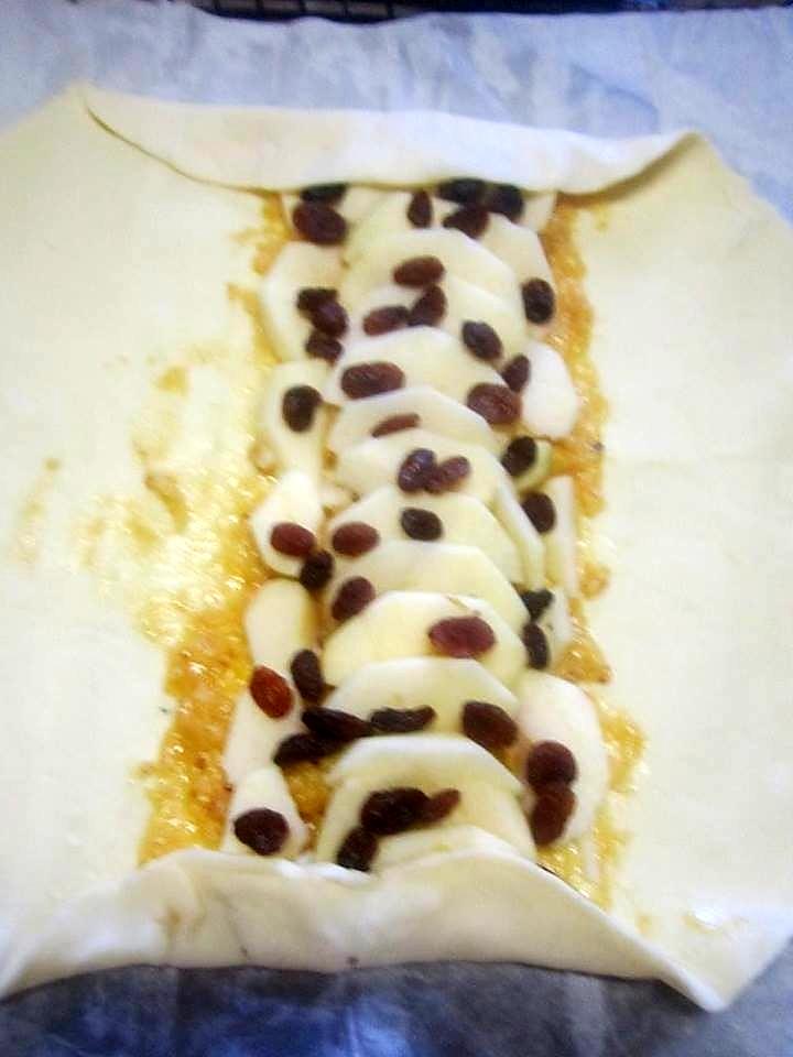 recette Strudel aux pommes et raisins.variante.