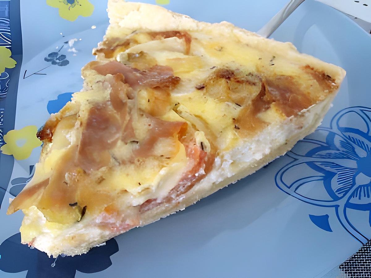 recette quiche de tomates à la bûche de chèvre