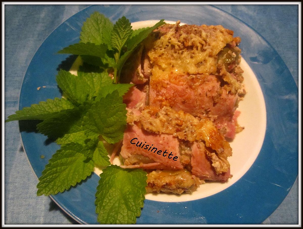 recette Endives au jambon/noix de Pécan.