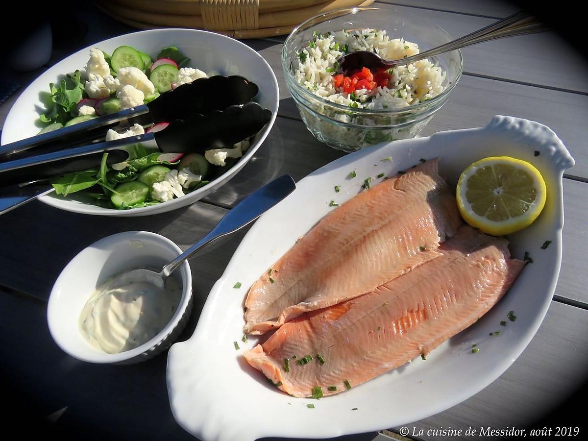 recette Filets de truite à l’estragonade +