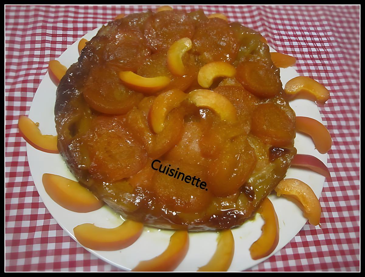 recette Tatin aux abricots frais.