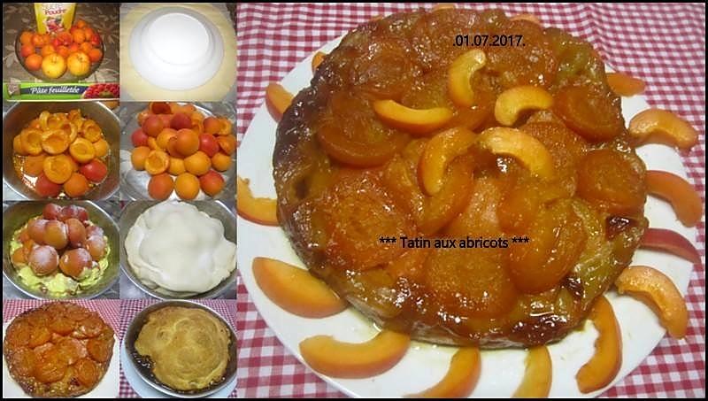 recette Tatin aux abricots frais.