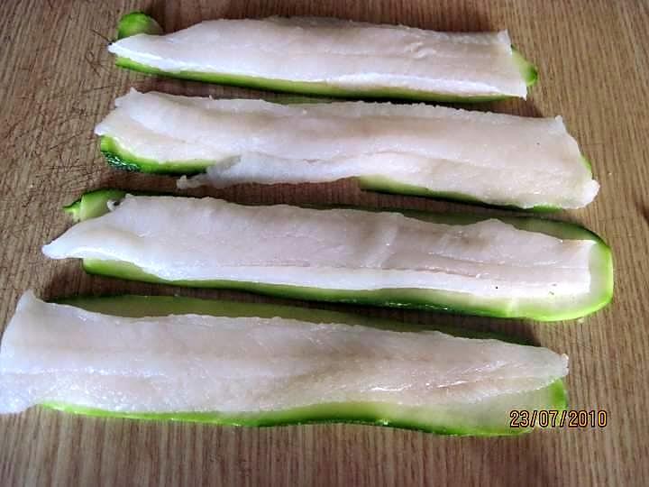 recette Filets de sole aux courgettes et mozzarella.cuisinette