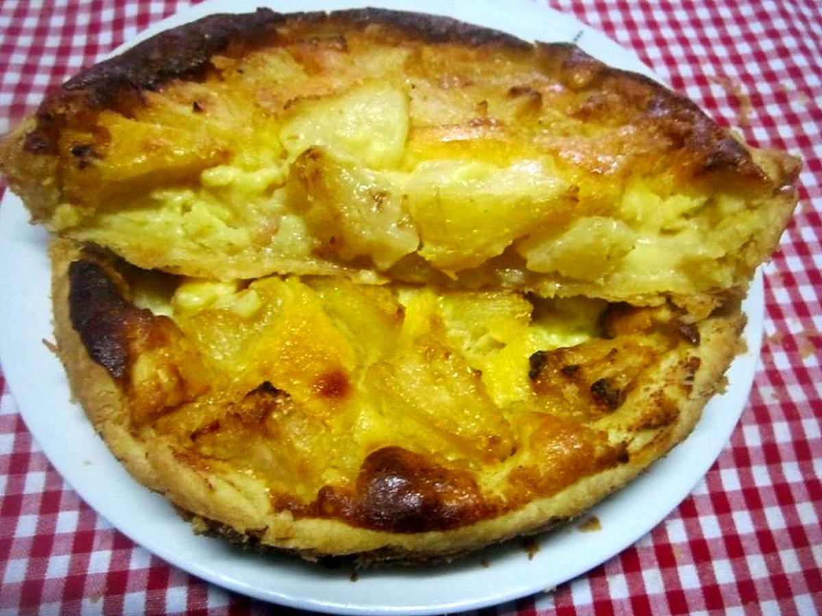 recette Tarte à l'ananas.et crème fraiche.