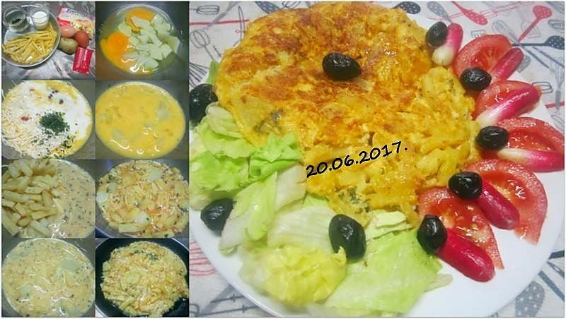 recette Omelette aux restes.