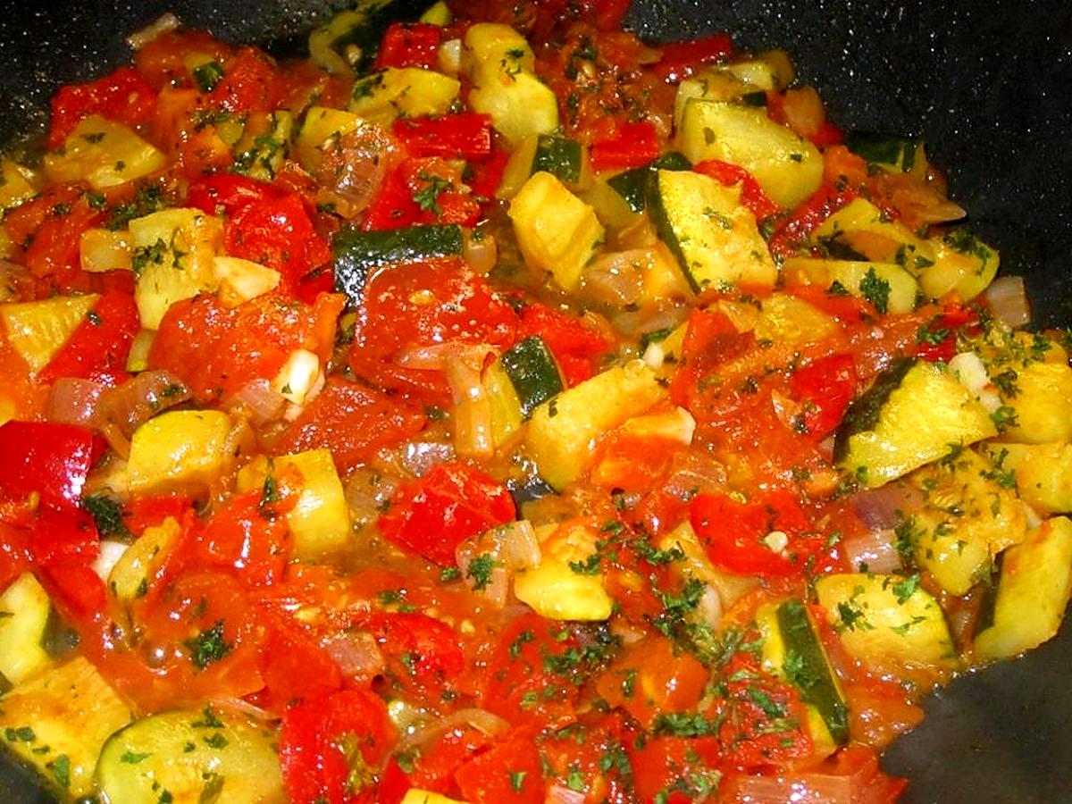 recette Spaetzle aux légumes.jambon.