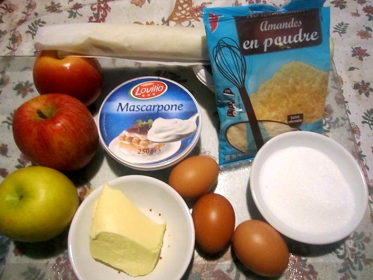 recette Tarte aux pommes crème Mascarpone .