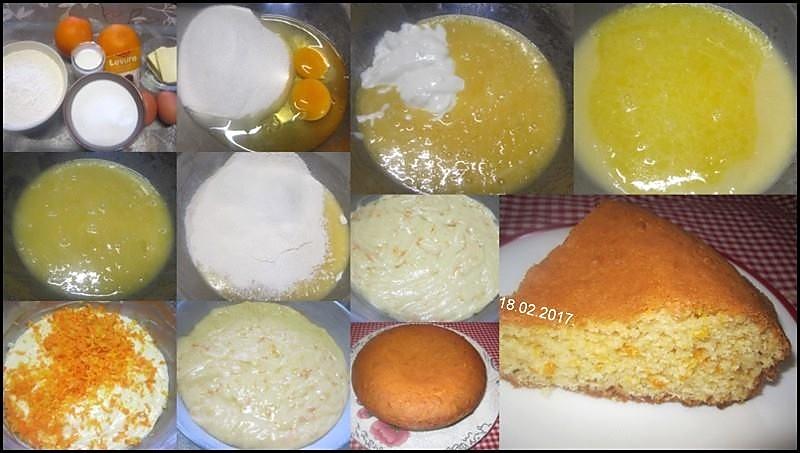 recette Gâteau au yaourt et zeste d' oranges.
