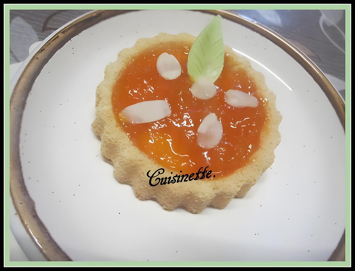 recette Tartelettes à la confiture aux abricots allégées.