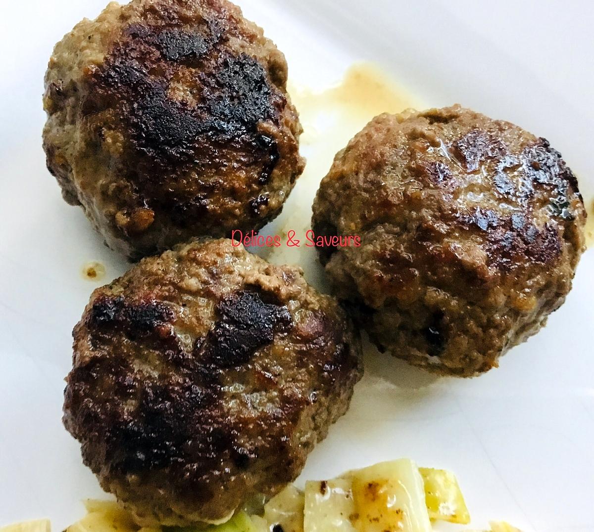 recette Boulette de boeuf au miel