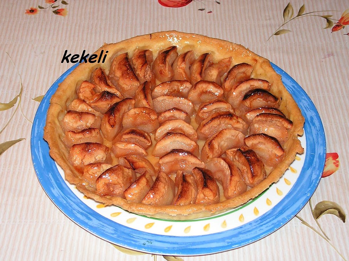 recette Tarte aux pomme et à la gelée de coing