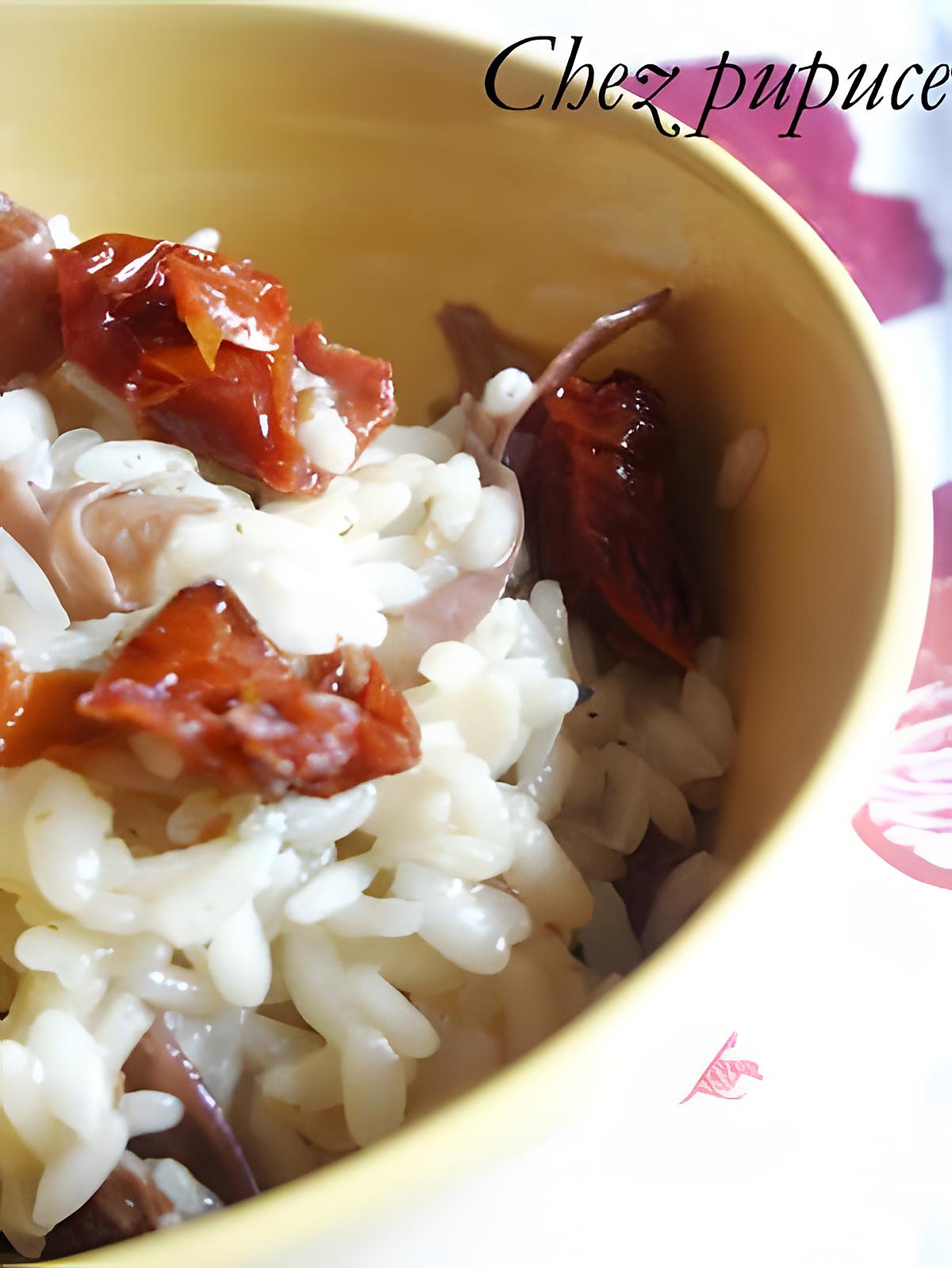 recette Risotto aux tomates séchées & jambon de parme