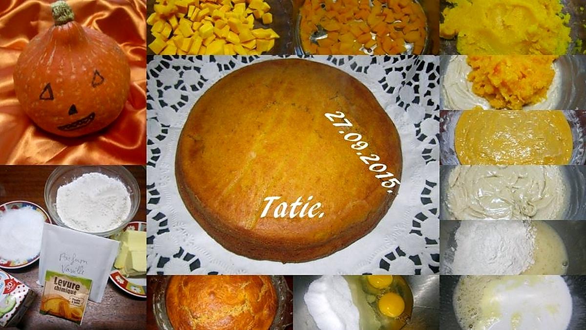 recette Gâteau au potiron.Halloween.