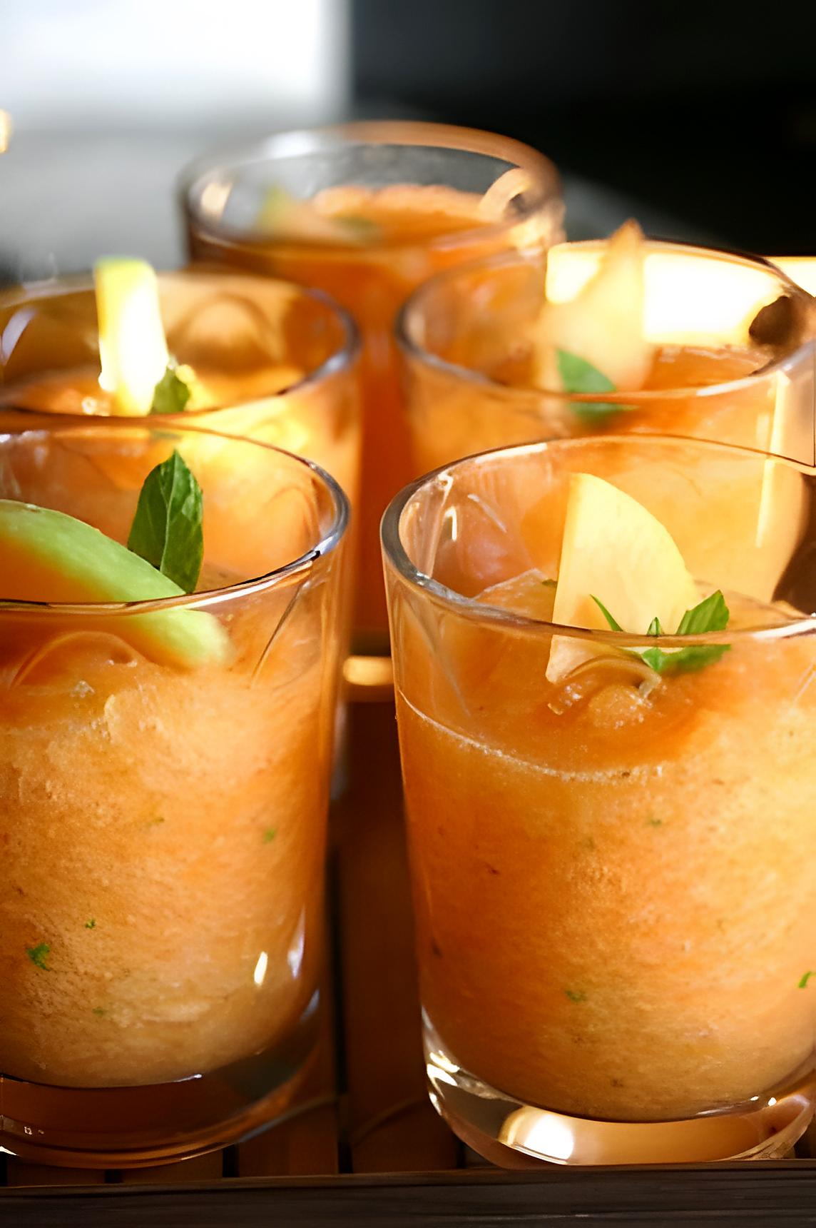 recette Gaspacho de Melon en Verrine