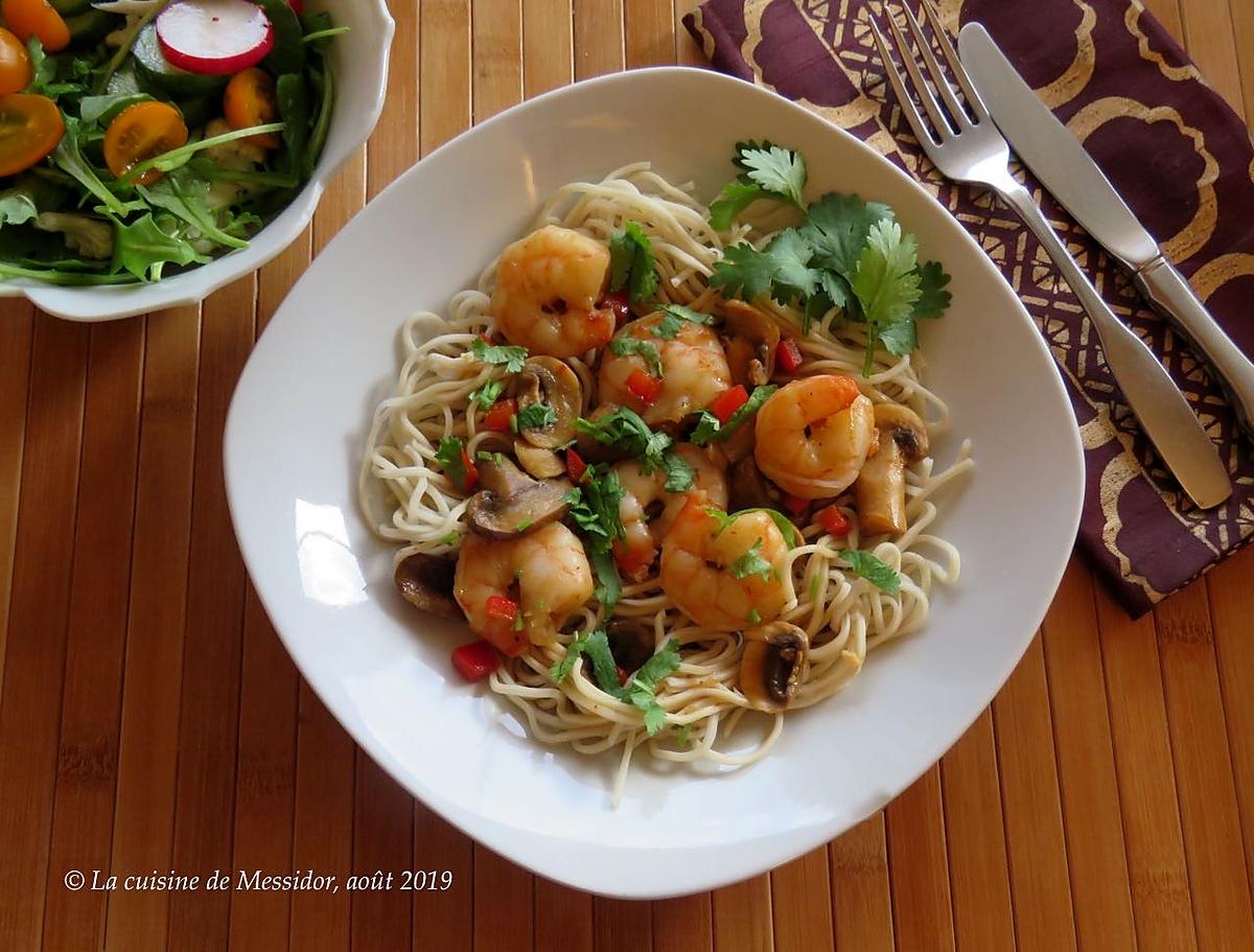 recette Sauté de crevettes teriyaki +