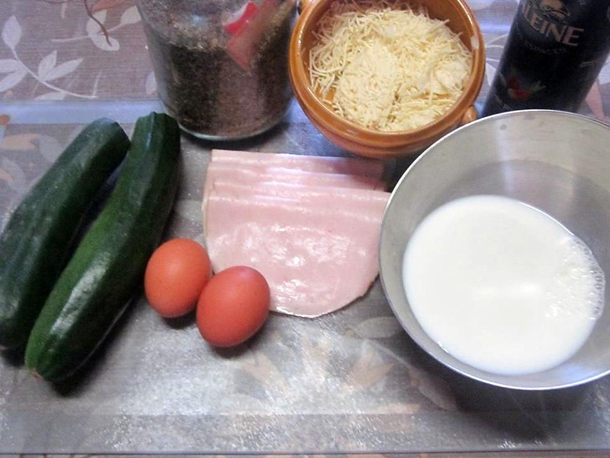 recette Courgettes au jambon de dinde gratinées.