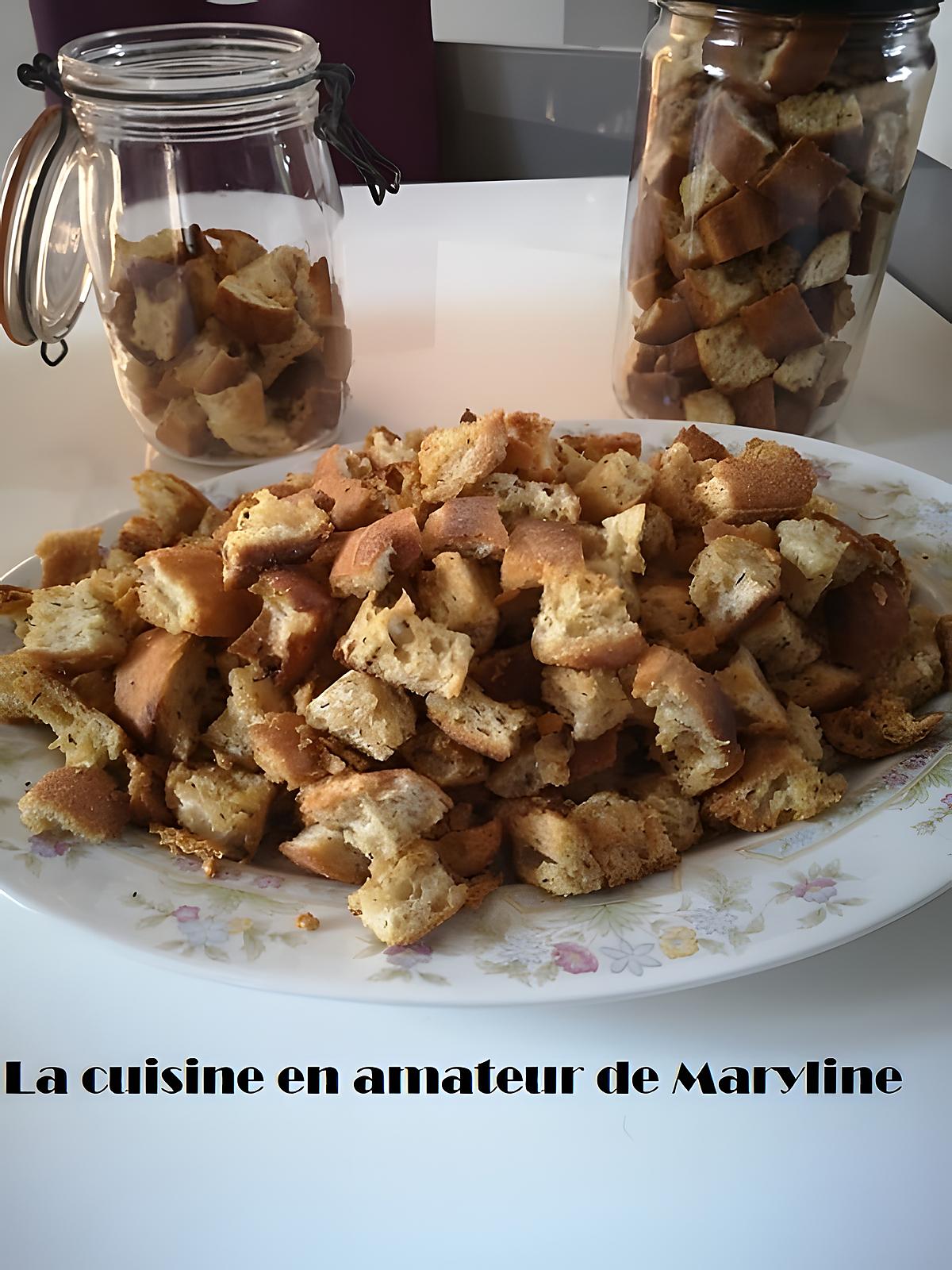 recette Croûtons ail et thym